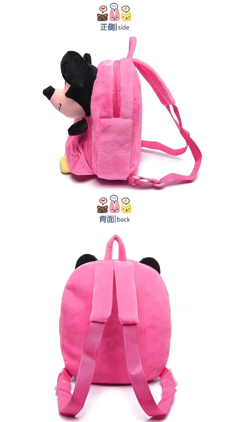 Hello Kitty KT Mickey Mouse Cat Cartoon PP Cotton Short Plush Doll Kindergarten Children Backpack Boys Girls Schoolbag - Ohberri