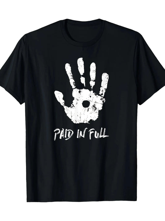 Paid In Full Tshirt Round Neck Short Sleeve Ohberri