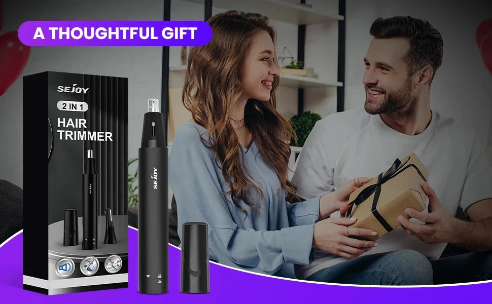 2-IN-1 Nose Hair Trimmer Men Women Ear Hair Trimmer Small Electric Trimmer Ohberri