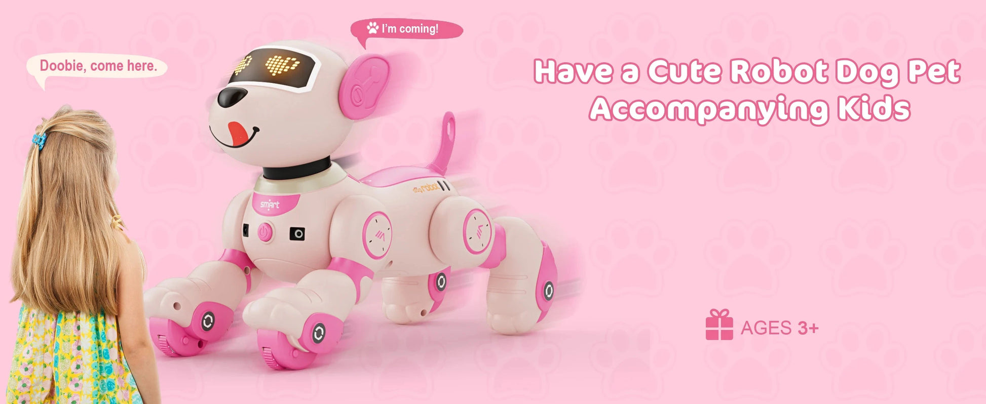 Robot Dog Toy for Kids Voice 2.4GHz Remote Control Robot Pet Touch Sensor 20+ Mode Ohberri