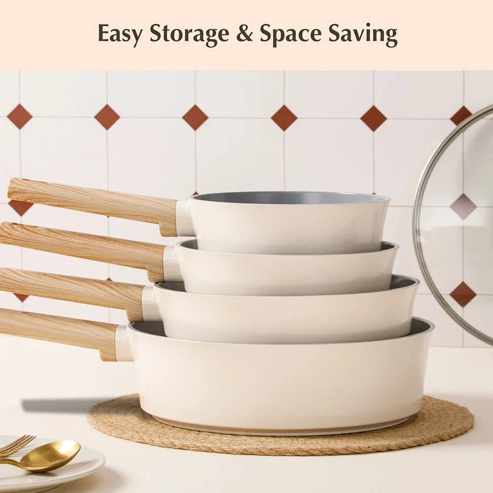 8 Piece Pan and Pot Set with Lid Ohberri