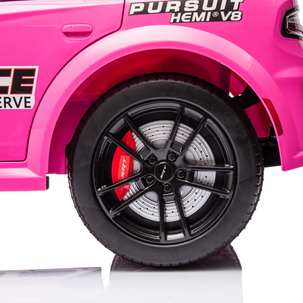Licensed Dodge Charger,12v Kids ride on police car W/ Remote Control Ohberri