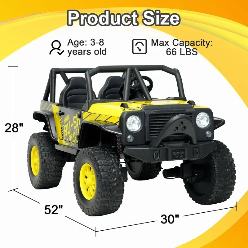 2 Seater Power Wheels 4WD UTV Ride On Car Ohberri