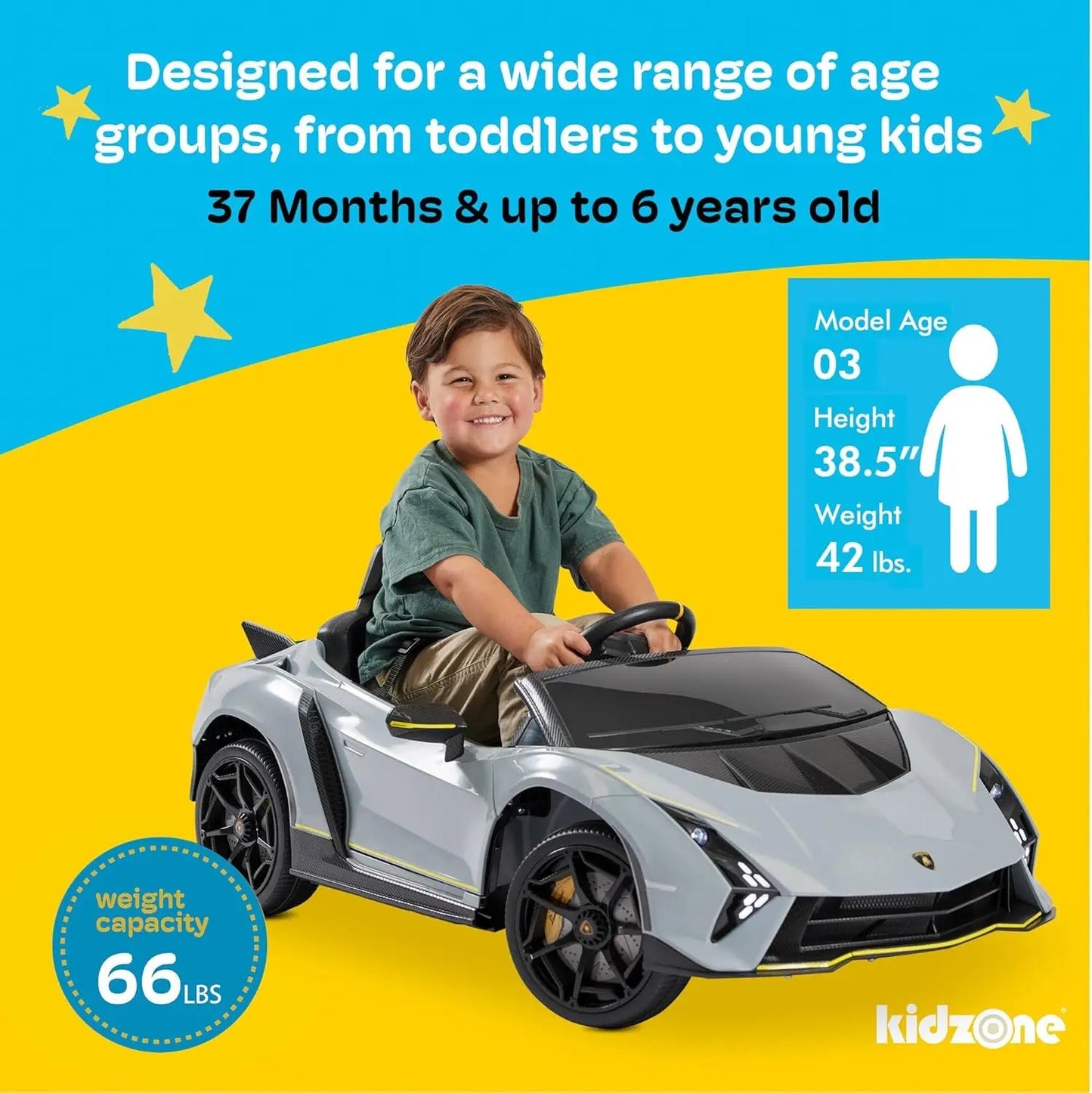 12v Ride On Battery Powered Sports Car w/2 Speed Ohberri
