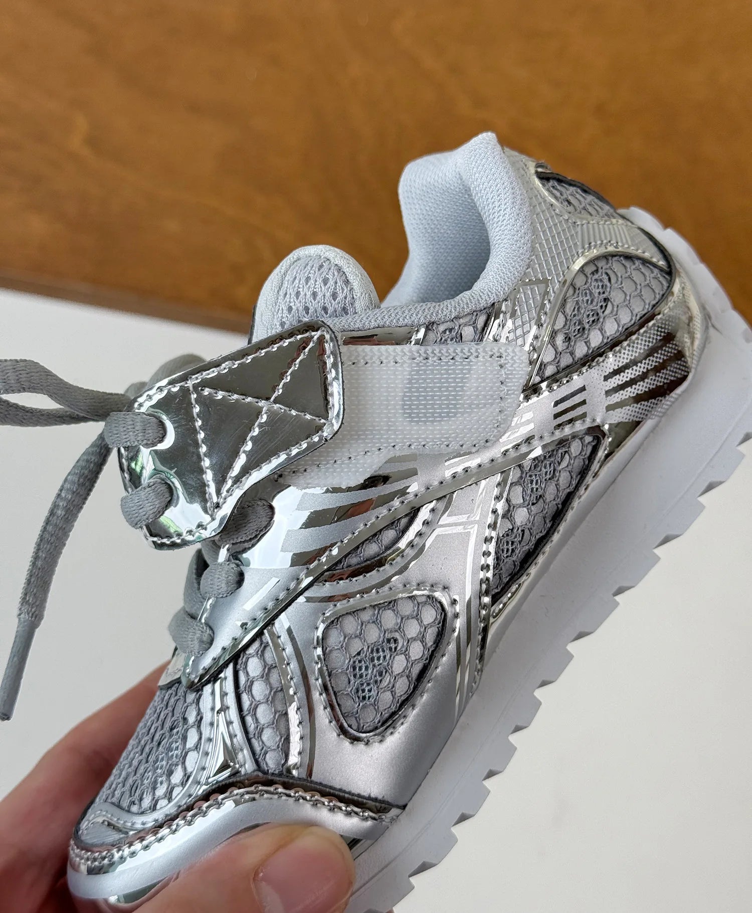 2025 Spring Toddler Kid Breathable Orbit Metallic Rubber Mesh Sneaker Children Casual Fashion Shoe Boy Girl Sports Walking Shoes Ohberri