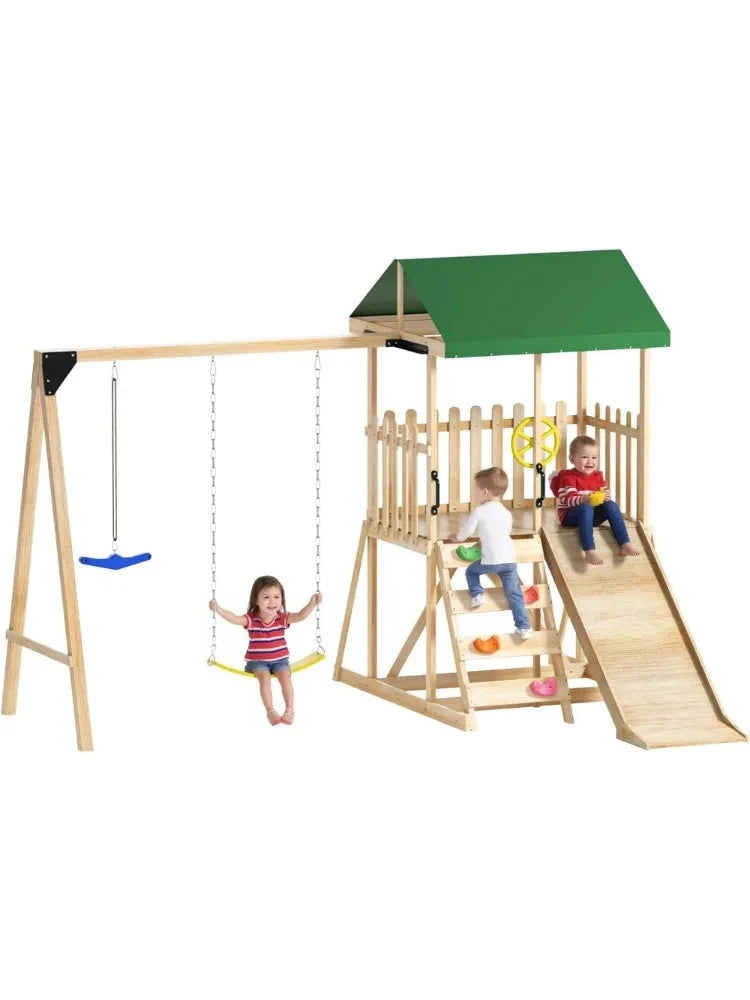 Wooden Swing Set Ohberri
