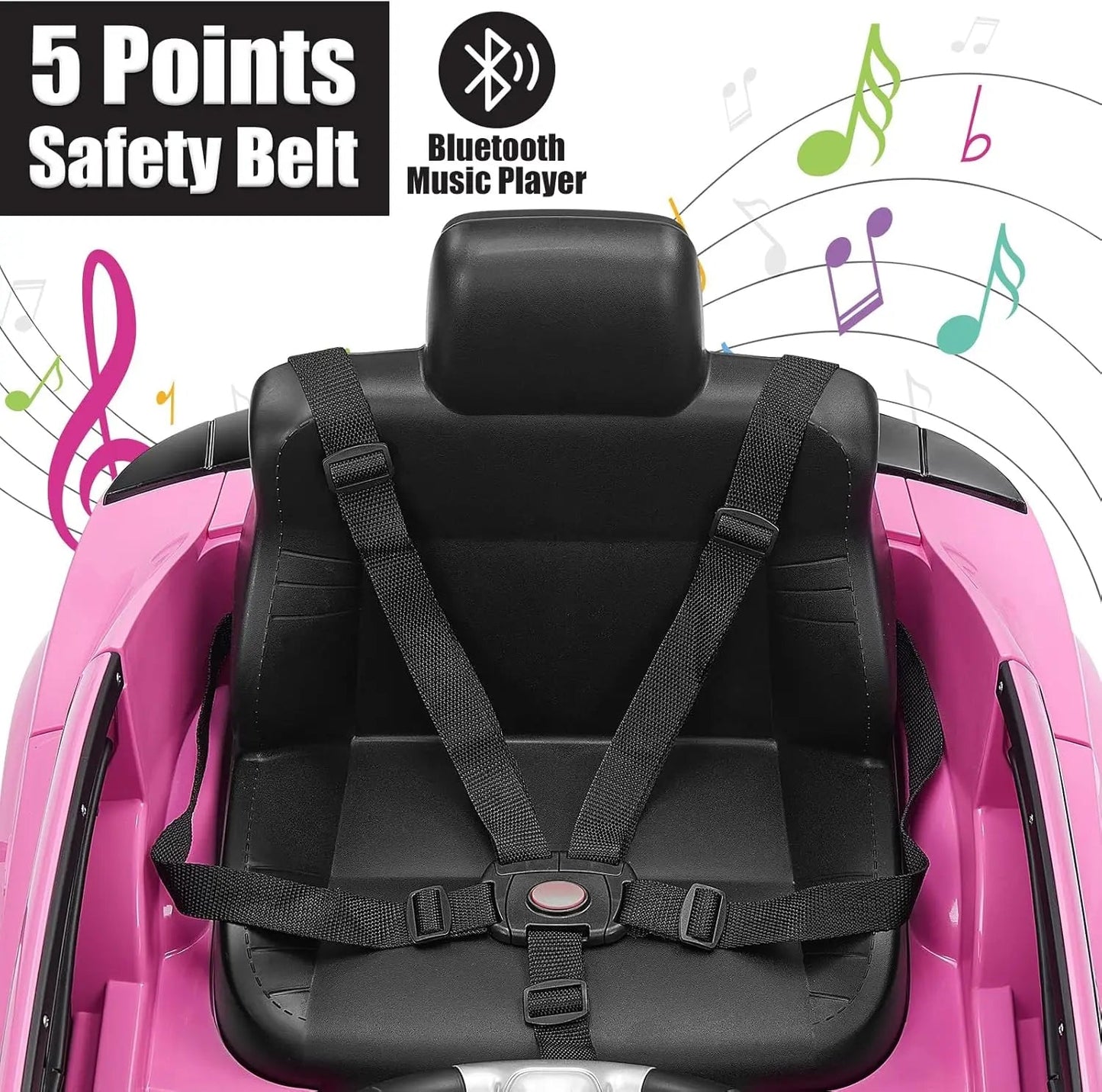 12V Licensed Dodge Charger SRT Hellcat Kids Electric Ride On Car Ohberri