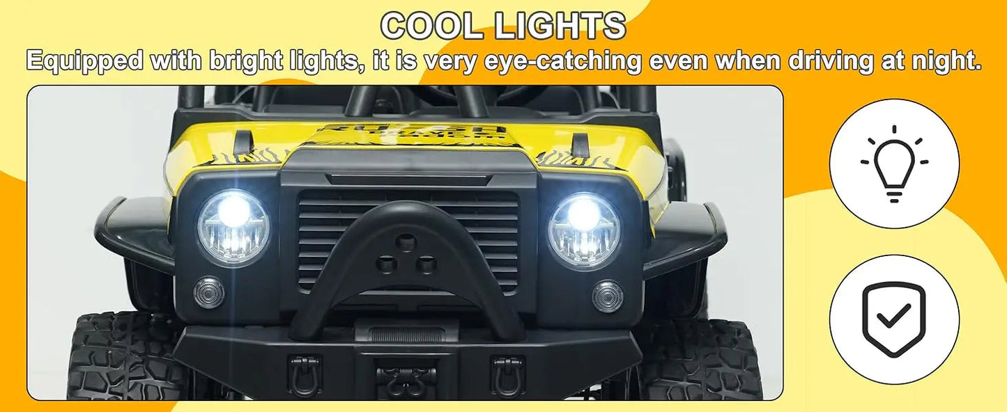 2 Seater Power Wheels 4WD UTV Ride On Car Ohberri