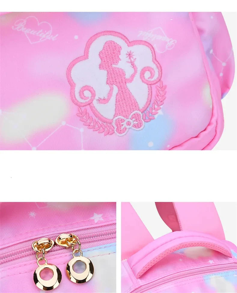 Children Girl Backpack School Bag Pink For Kid Child Teenage Schoolbag Primary Kawaii Cute Waterproof - Ohberri