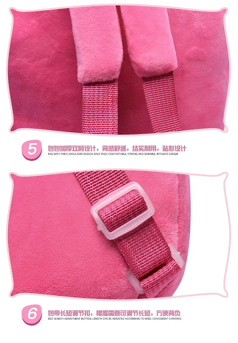 Hello Kitty KT Mickey Mouse Cat Cartoon PP Cotton Short Plush Doll Kindergarten Children Backpack Boys Girls Schoolbag - Ohberri