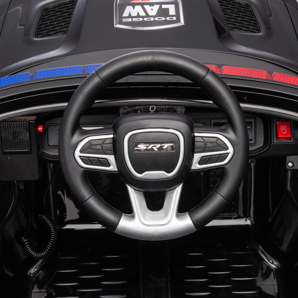 Licensed Dodge Charger,12v Kids ride on police car W/ Remote Control Ohberri