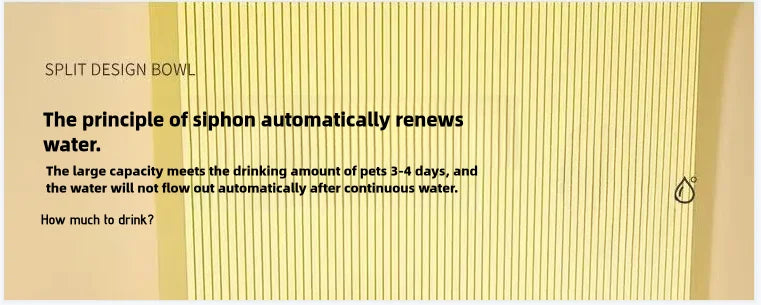 Cat bowl automatic feeder for cats, dogs, pets, water dispensers, integrated cat bowl, cat food basin, dogs, eating, drinking wa Ohberri