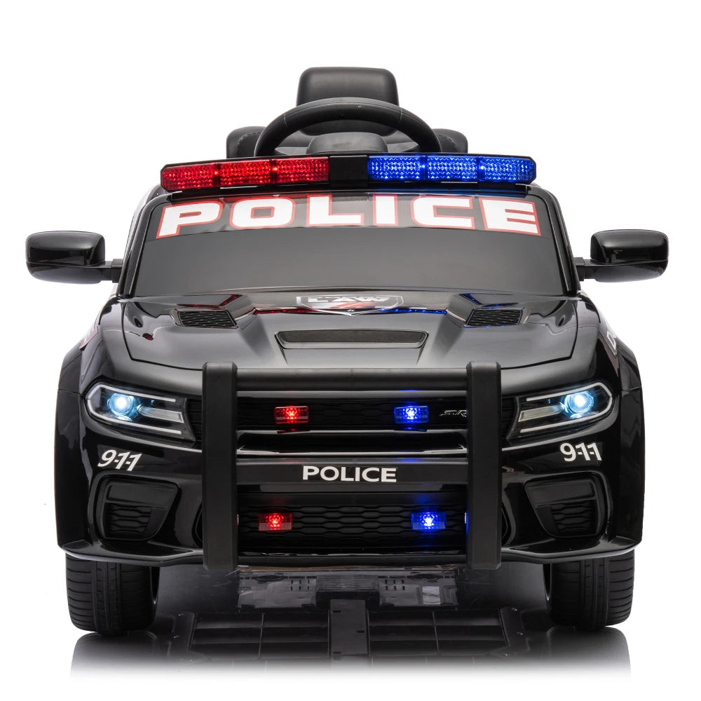 Licensed Dodge Charger,12v Kids ride on police car W/ Remote Control Ohberri