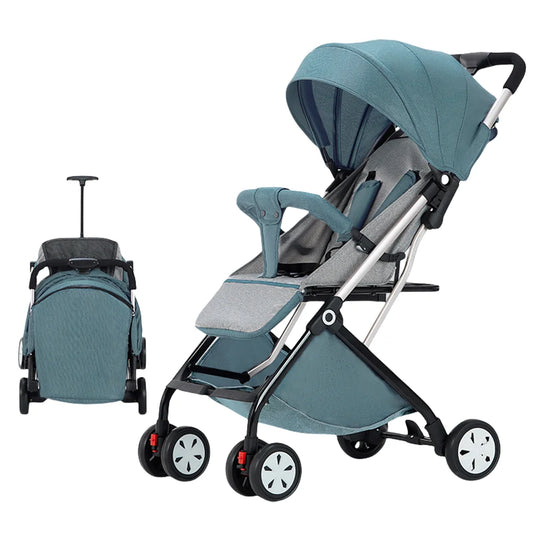 Lightweight Stroller W/ 5-Point Harness, Adjustable Backrest - Ohberri