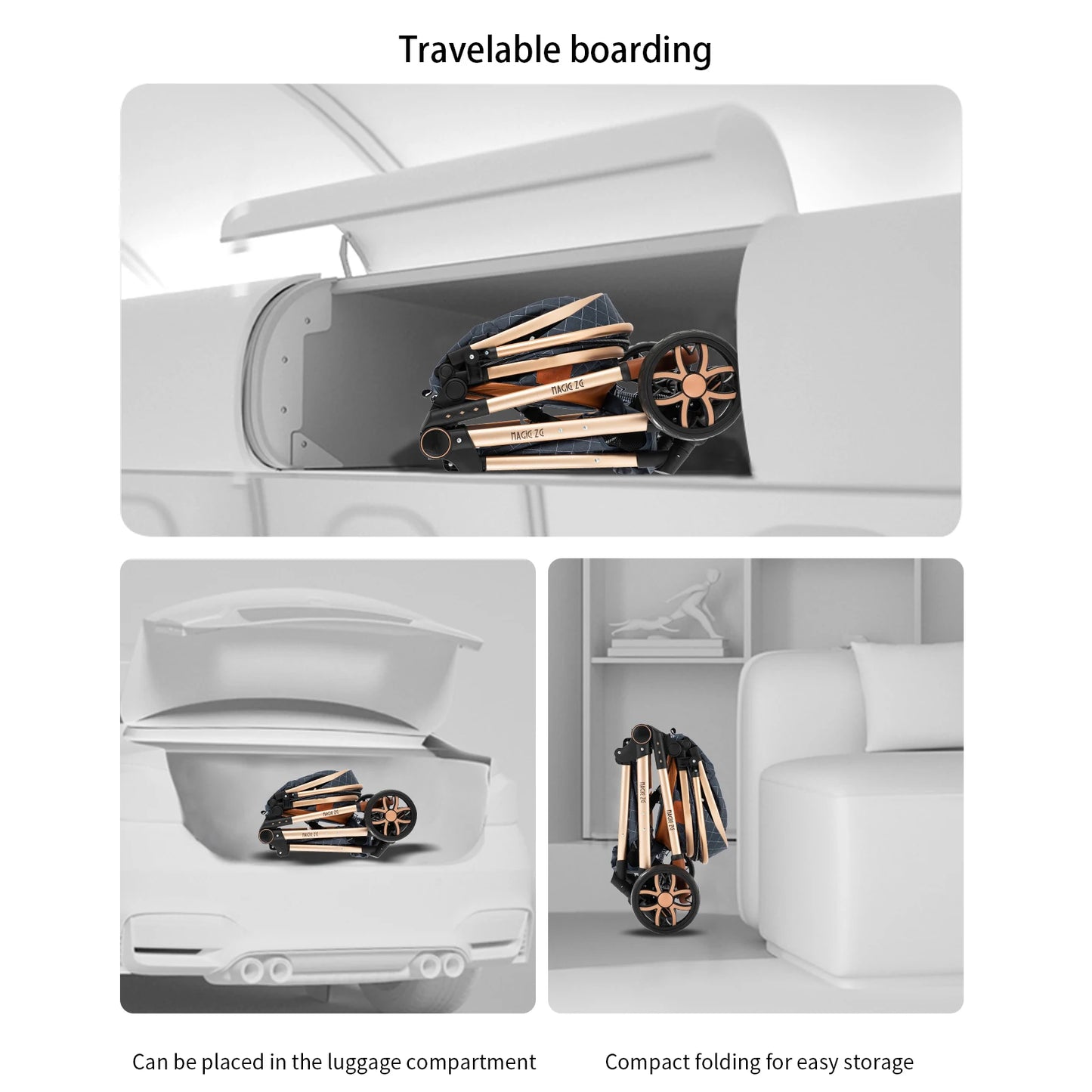 3 in 1 Baby Stroller - Ohberri