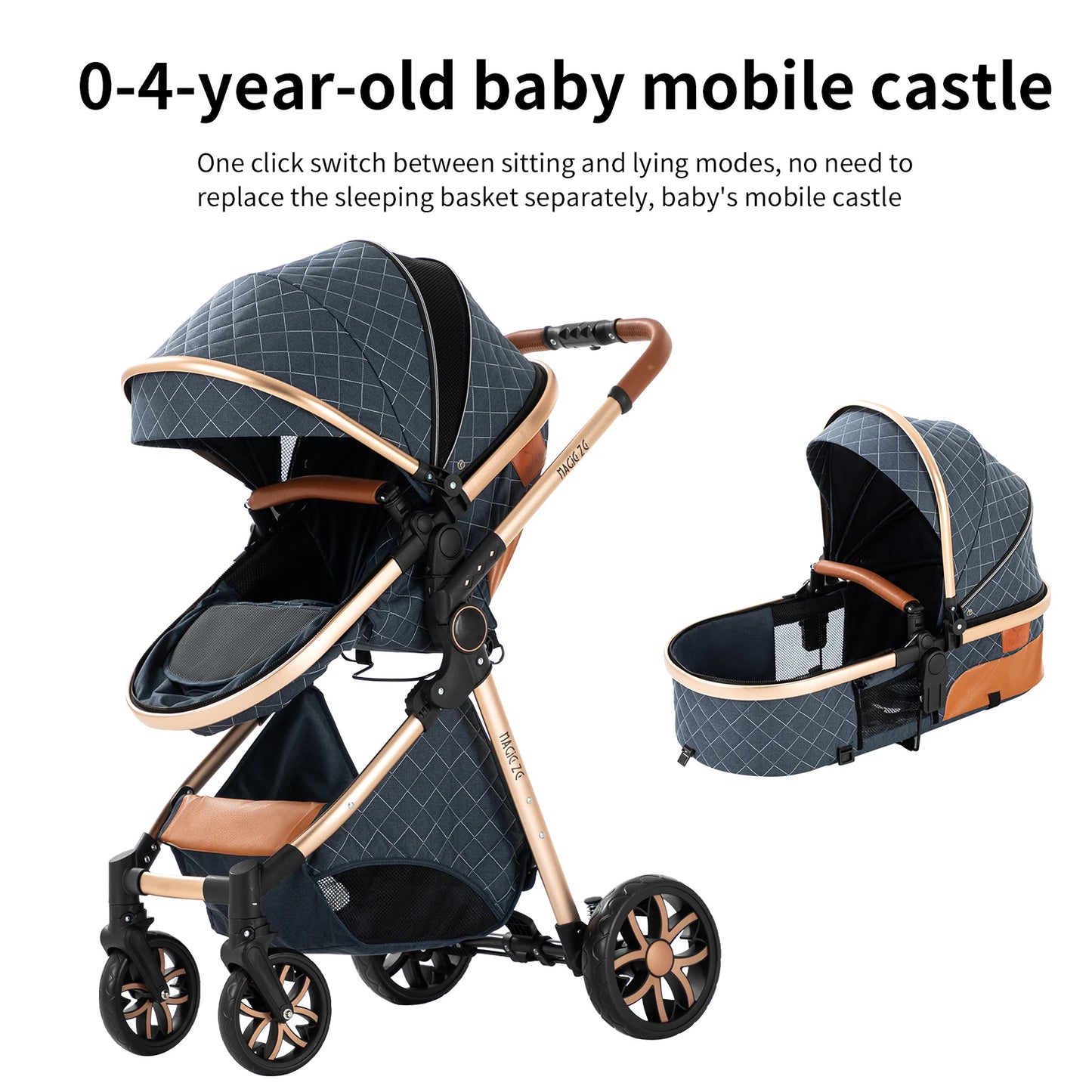 3 in 1 Baby Stroller - Ohberri