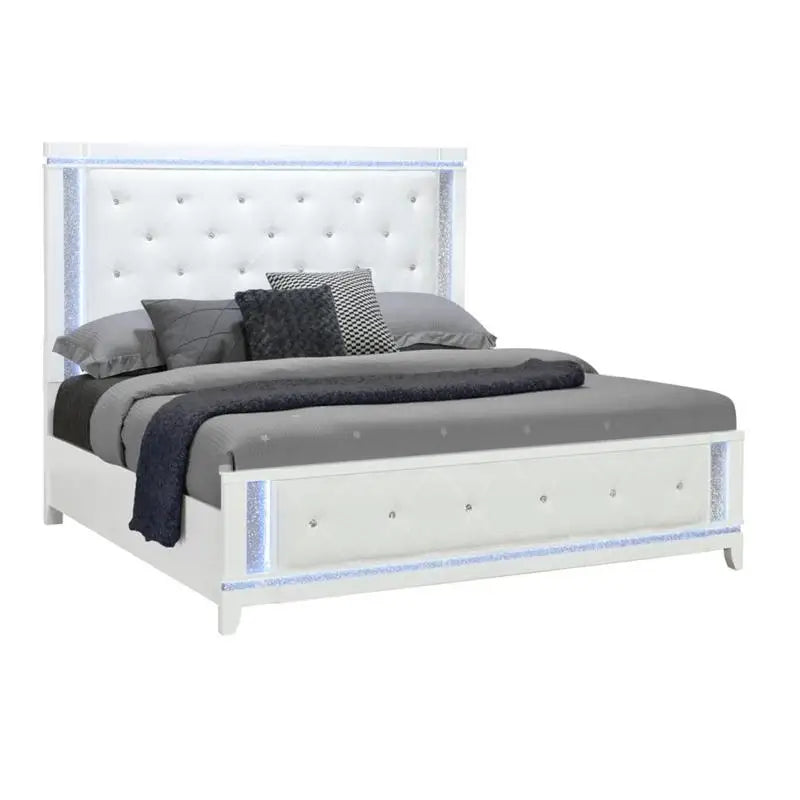 5PC Bedroom Set - White King Bed & Furniture - Ohberri