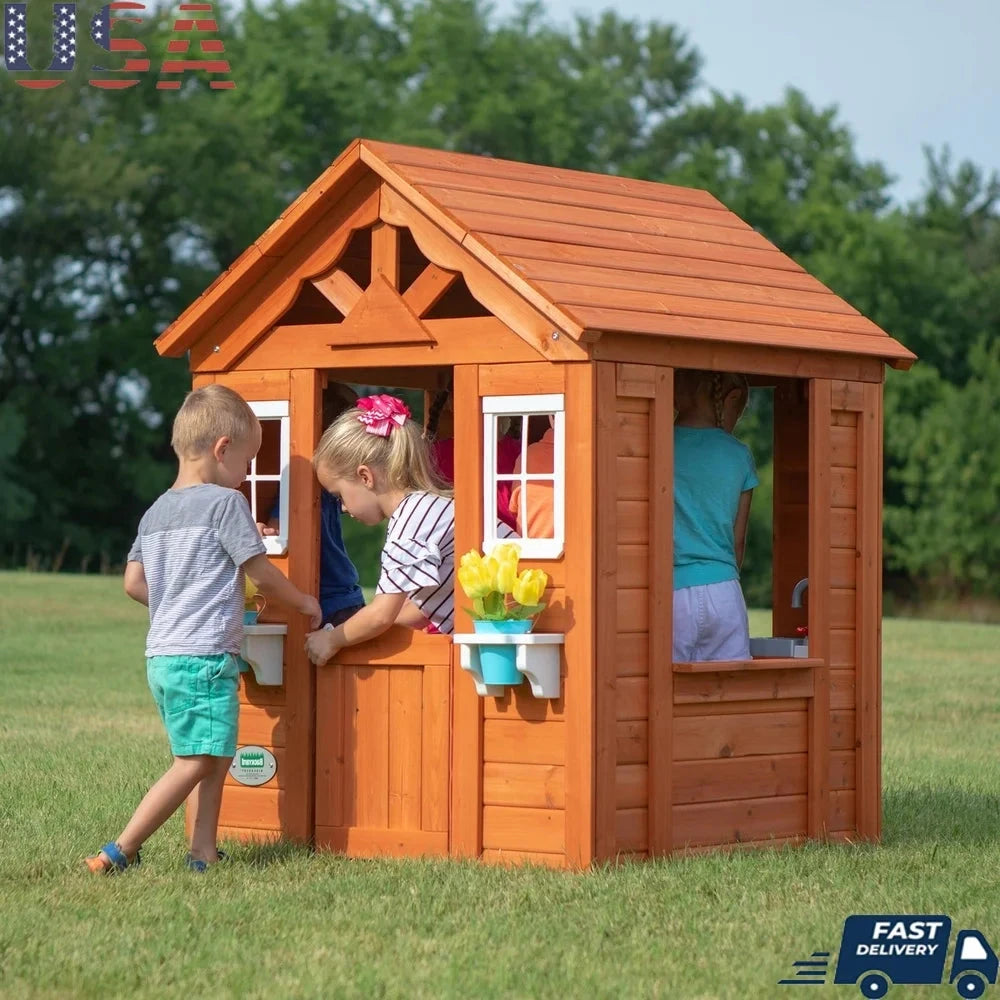 Playhouse Cedar Wooden Outdoor Ohberri