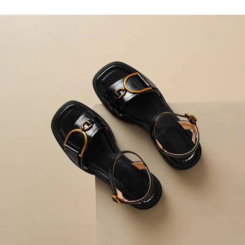 Leather Retro Fashion Sandals Ohberri