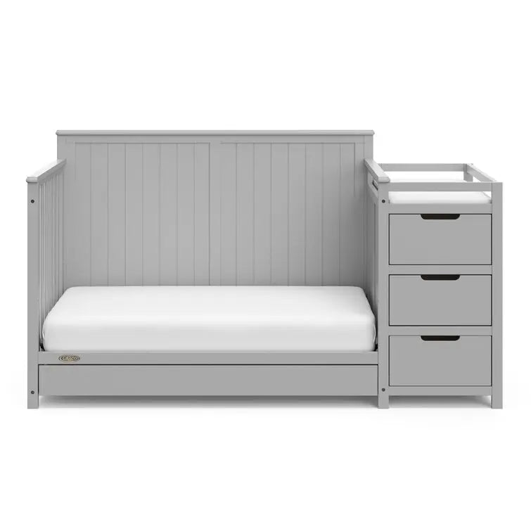 Multi Functional Wooden Bedroom Modern Solid Baby Crib - Ohberri