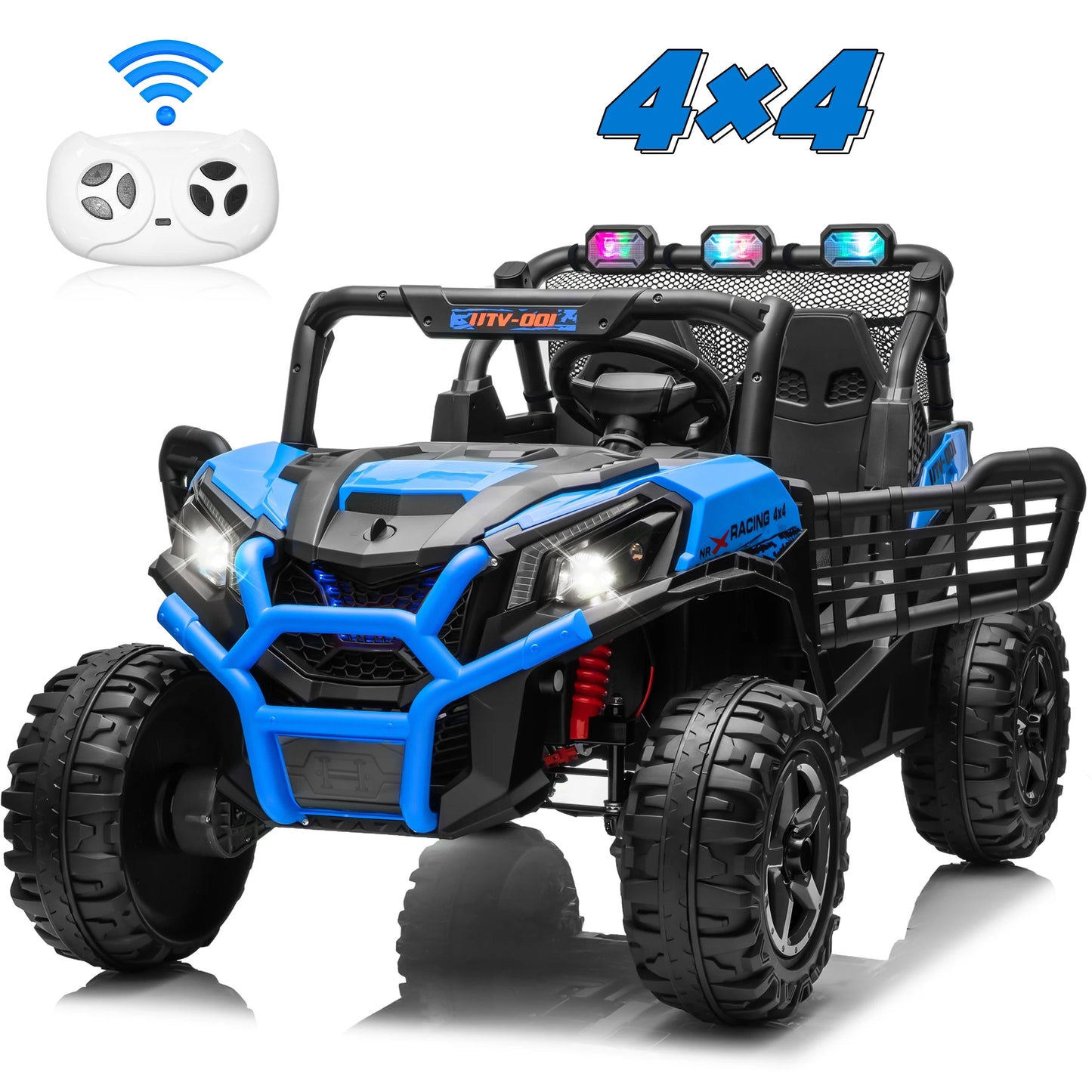 24V XL 2 Seater Ride on Toys Car for Girls, 2WD/4WD Switchable Off-Road UTV Ohberri