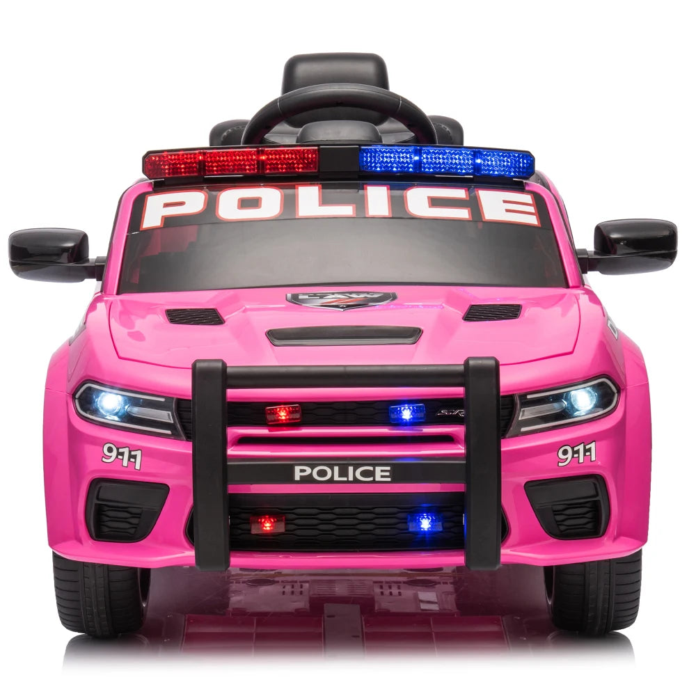 Licensed Dodge Charger,12v Kids ride on police car W/ Remote Control Ohberri