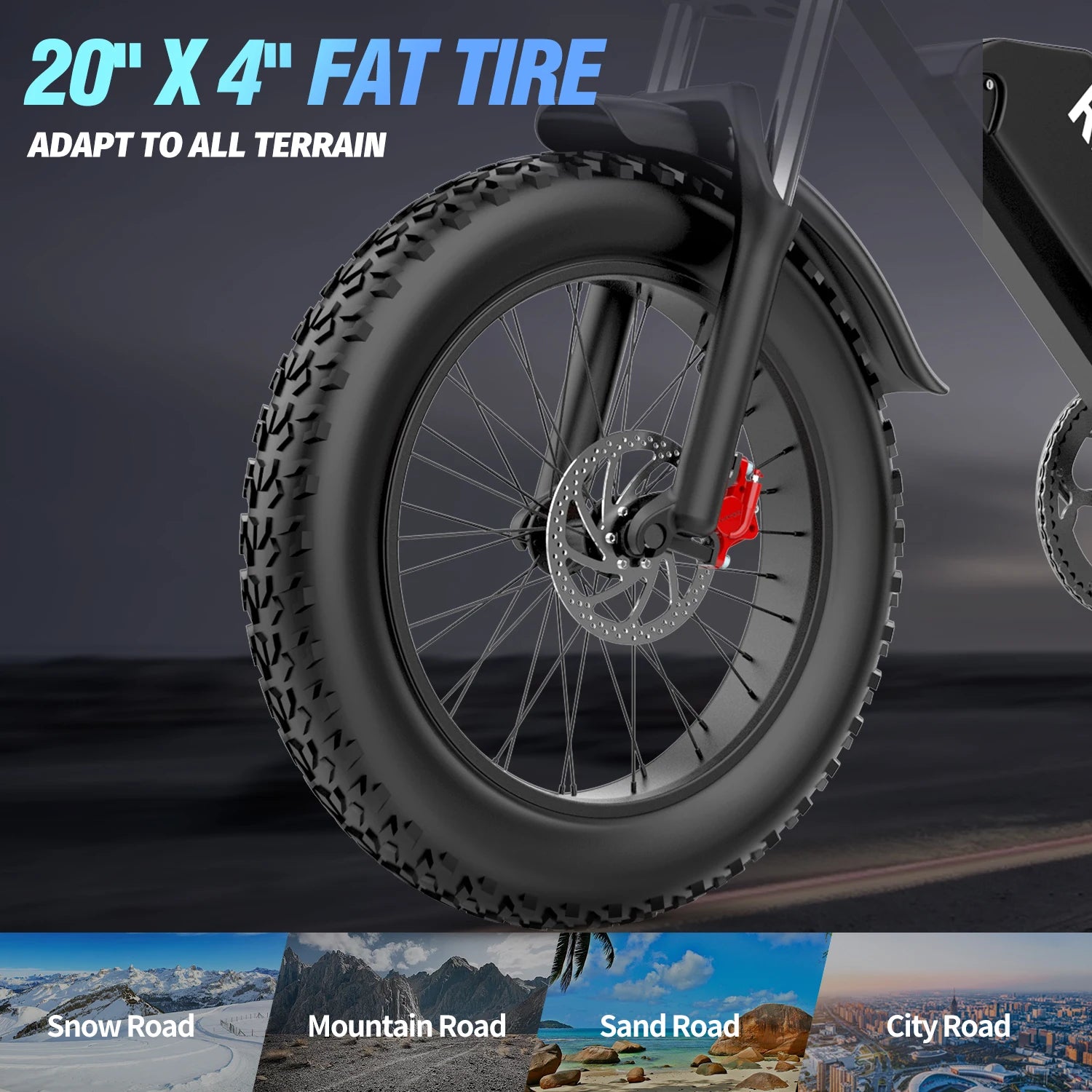 Electric Bicycle 2000W Dual Motor 52V40AH Dual Battery  55KM/H - Ohberri