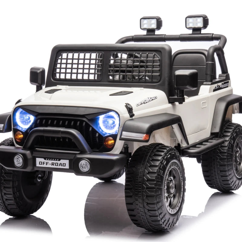 24V Battery Powered Kids Ride On Car Truck Four-wheel Drive Off-Road Controller Double Seats Ohberri