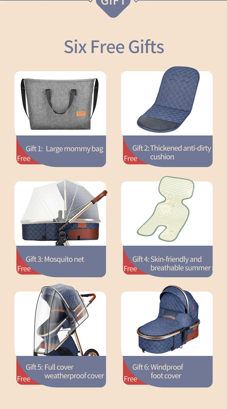 3 in 1 Stroller - Ohberri