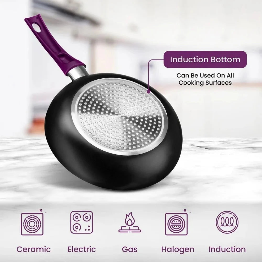 Pots And Pans Set Kitchen Cookware Sets Nonstick Aluminum Cooking Essentials 11 Pieces Ohberri