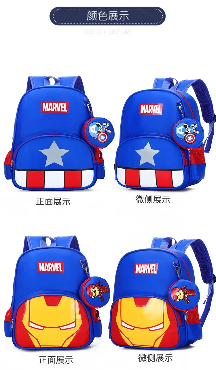 New Children School Bag Boys Girls Spider Man Cartoon Kindergarten Schoolbags Kids Orthopedic Backpacks 4-13 Year - Ohberri