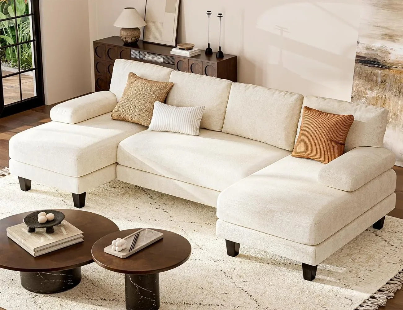 U Shaped Sectional Couches for Living Room - Ohberri