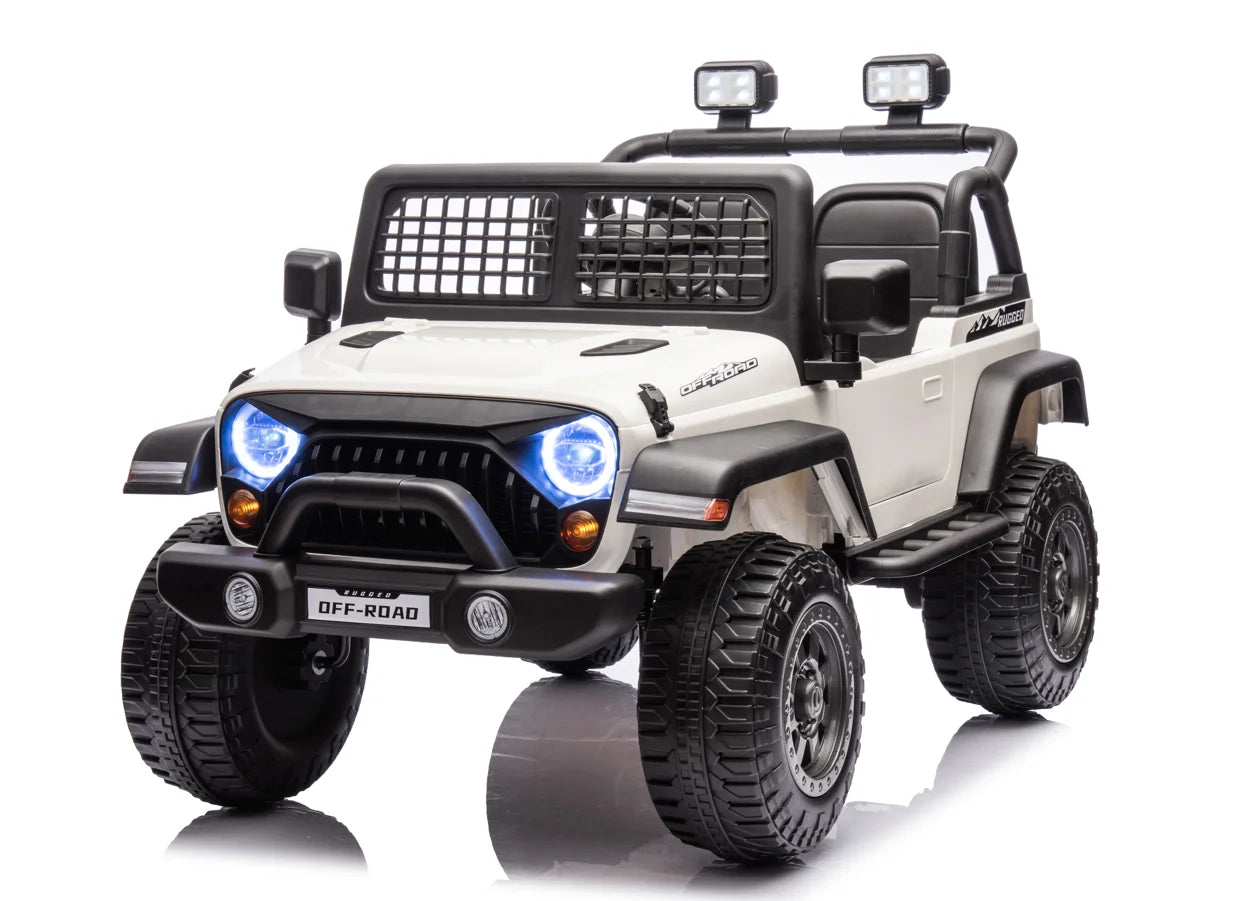 24V Battery Powered Kids Ride On Car Truck Four-wheel Drive Off-Road Controller Double Seats Ohberri