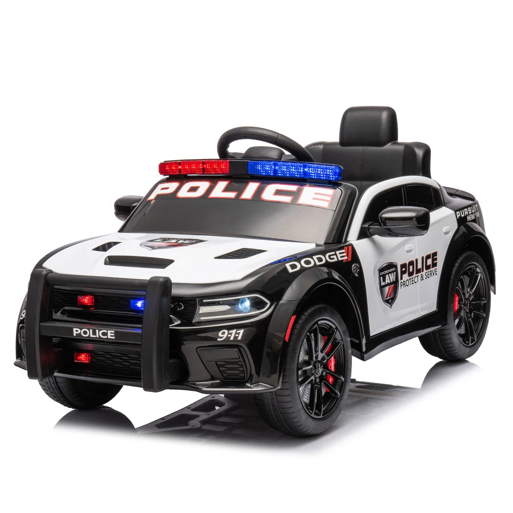 Licensed Dodge Charger,12v Kids ride on police car W/ Remote Control Ohberri