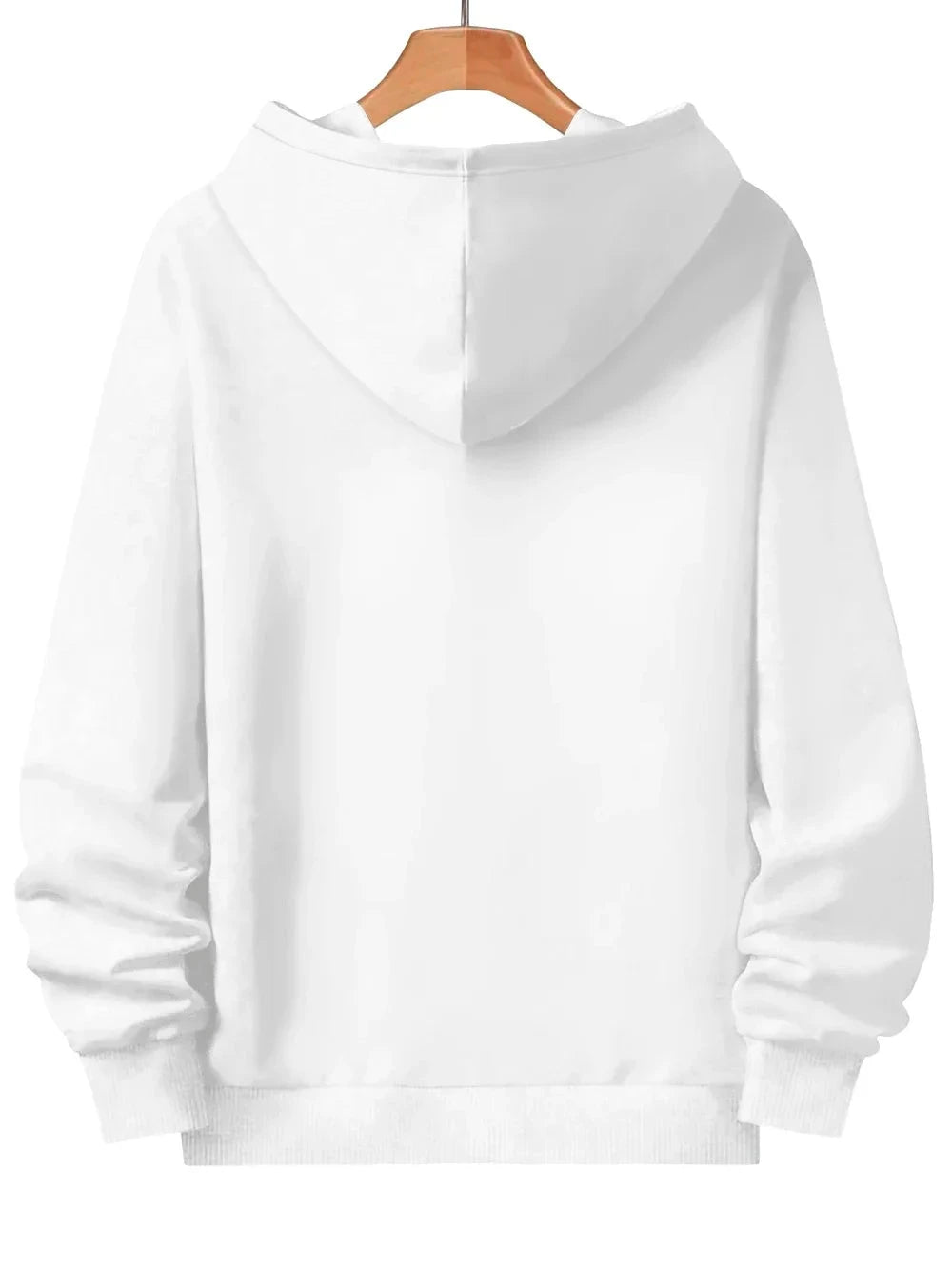 Bold Skull Letter Print Long Sleeve Pullover with I'm Who I Am Design Hoodie Ohberri