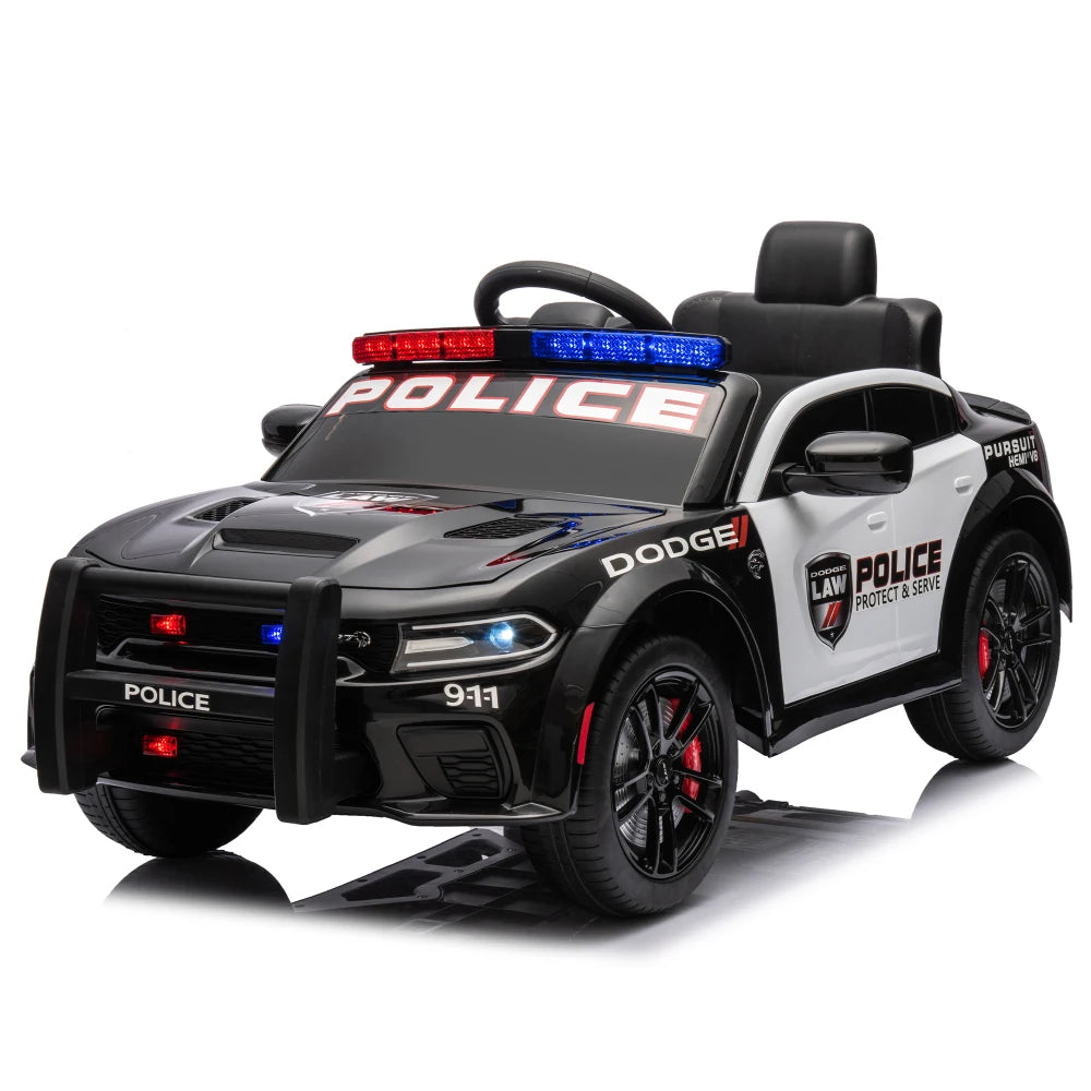 Licensed Dodge Charger,12v Kids ride on police car W/ Remote Control Ohberri