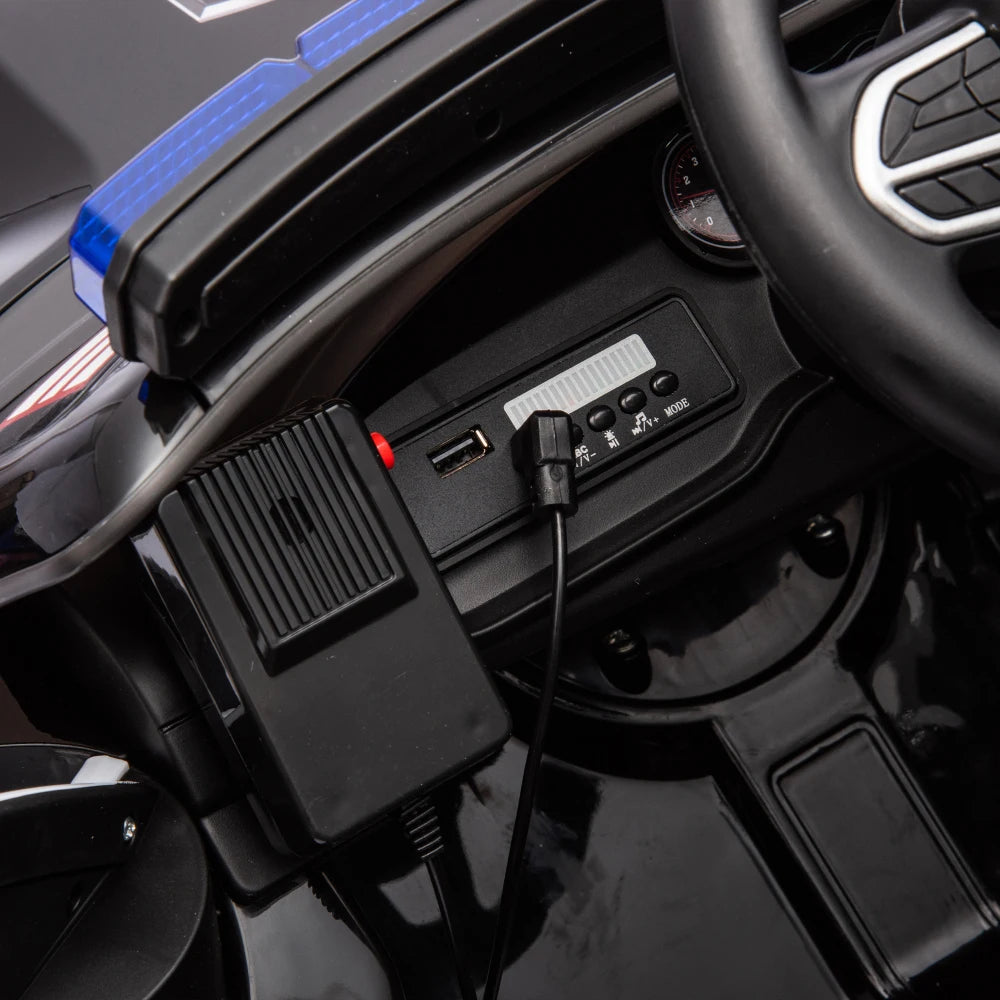 Licensed Dodge Charger,12v Kids ride on police car W/ Remote Control Ohberri