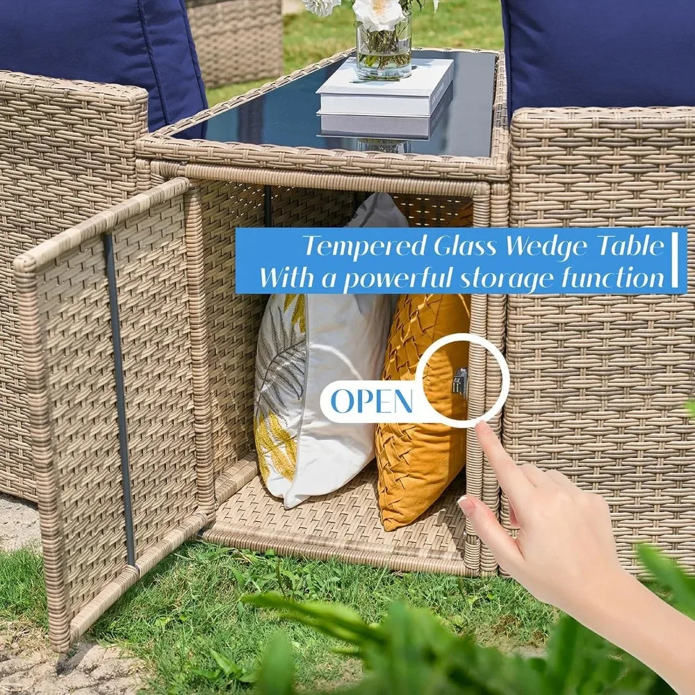 Furniture Sets, 3 Piece Half-Moon Sectional Round Sofa Set - Ohberri