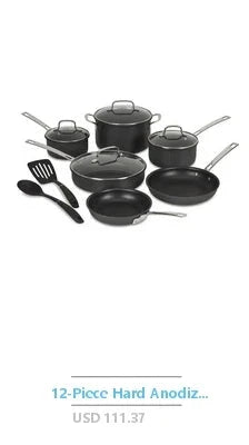 18-Piece Stainless Steel Nonstick Cookware Set Gray Tempered Glass Lids Ohberri