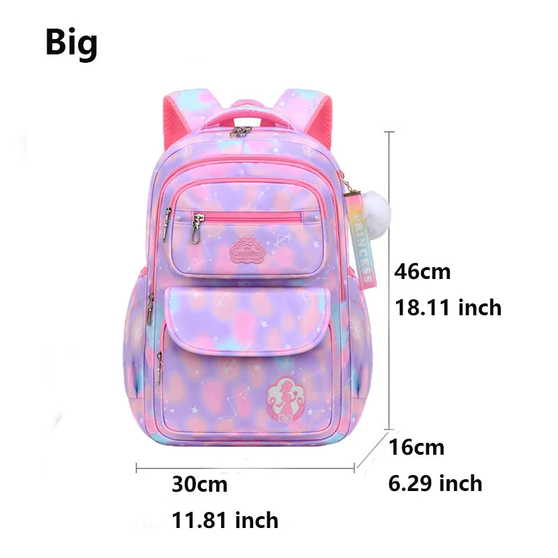 Children Girl Backpack School Bag Pink For Kid Child Teenage Schoolbag Primary Kawaii Cute Waterproof - Ohberri