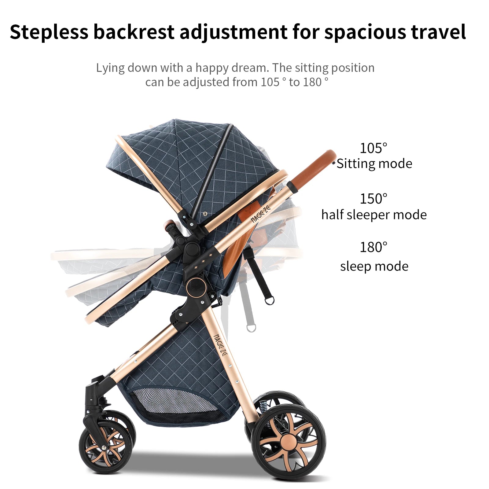 3 in 1 Baby Stroller - Ohberri