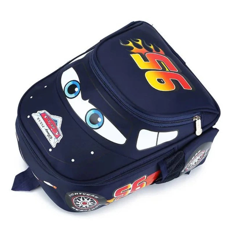3D cartoon car shape large capacity backpack - Ohberri