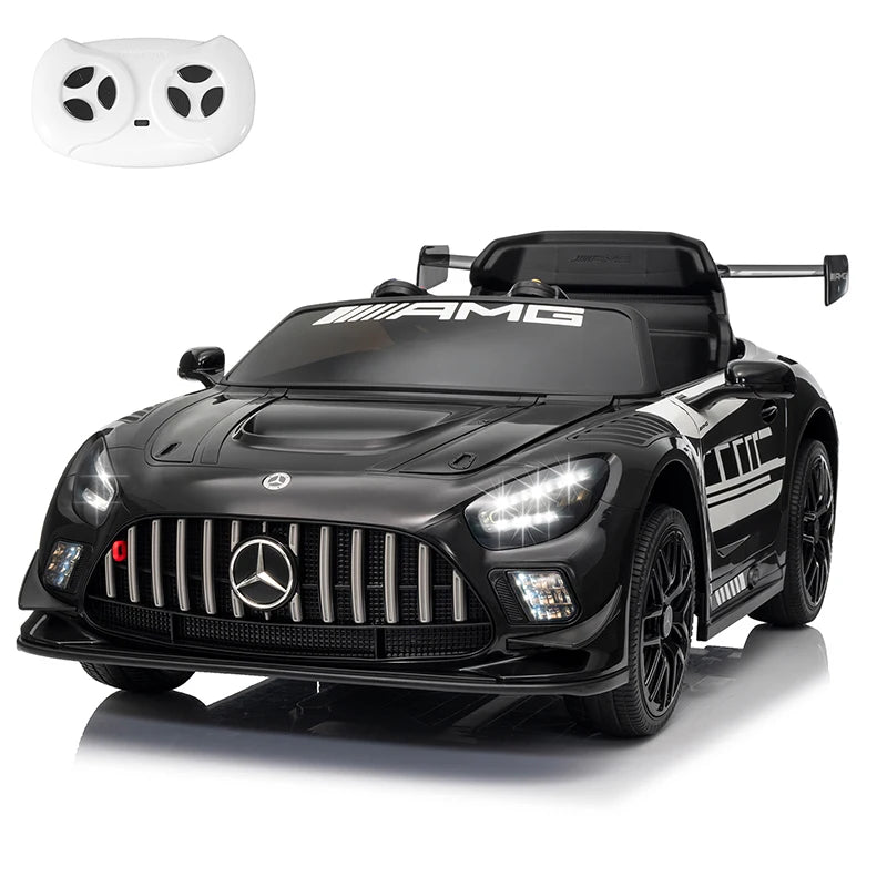 12V Licensed Mercedes-Benz GT3 Kids Ride on Car with Remote Control, Music - Ohberri