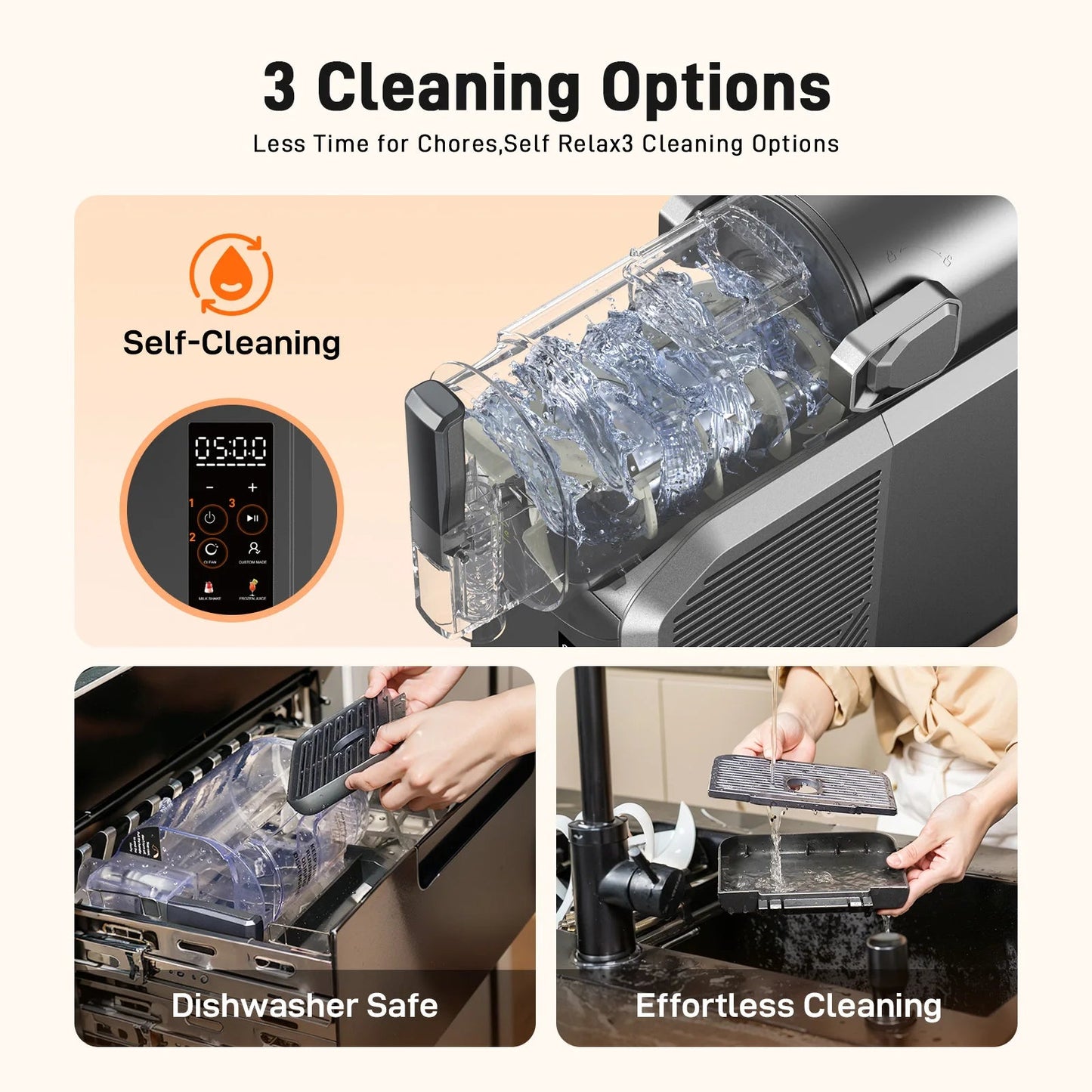 Professional Home Slushie Machine No Ice Needed Rapid Chill Technology 72 oz. Frozen Drink & Slushie Machine 7 Preset Programs Ohberri