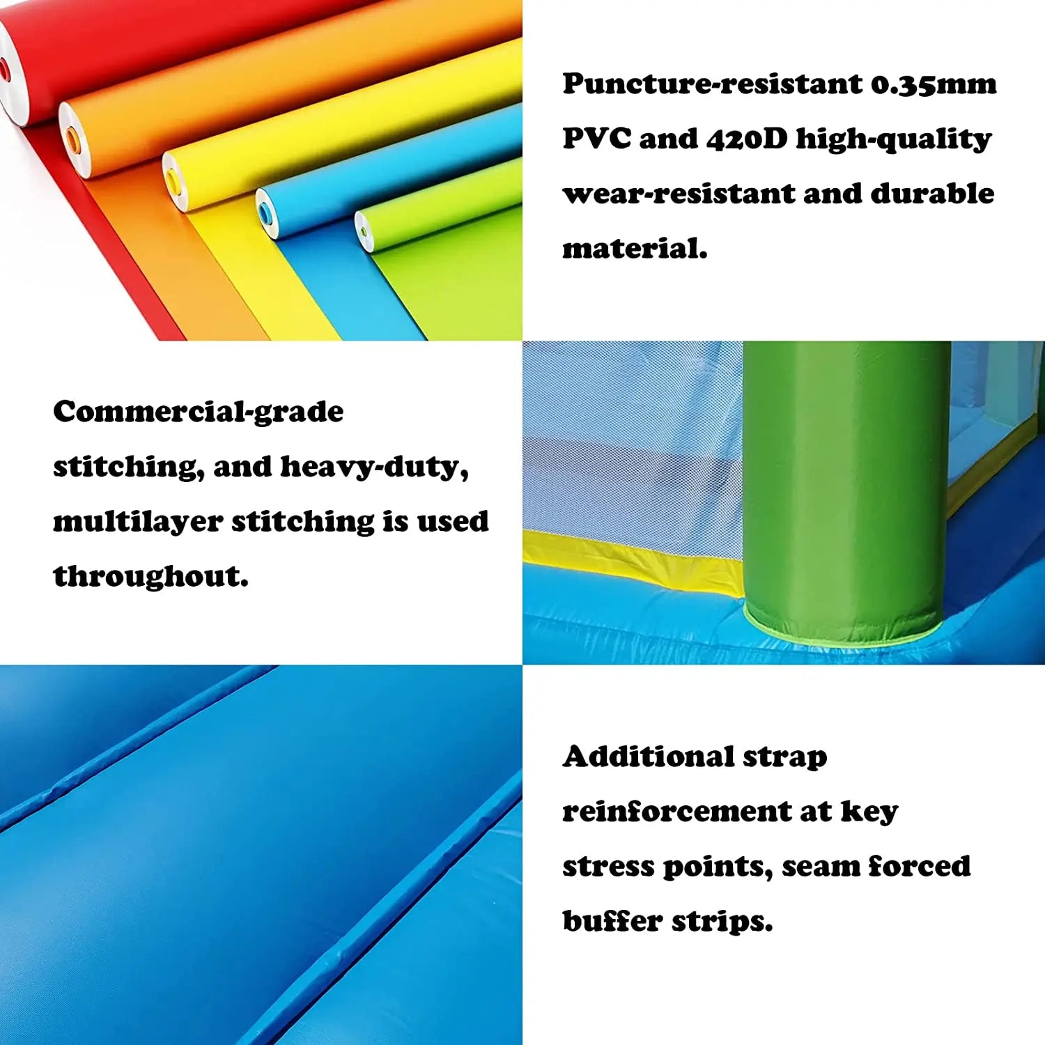 12*9*8ft Bounce House With Blower - Ohberri