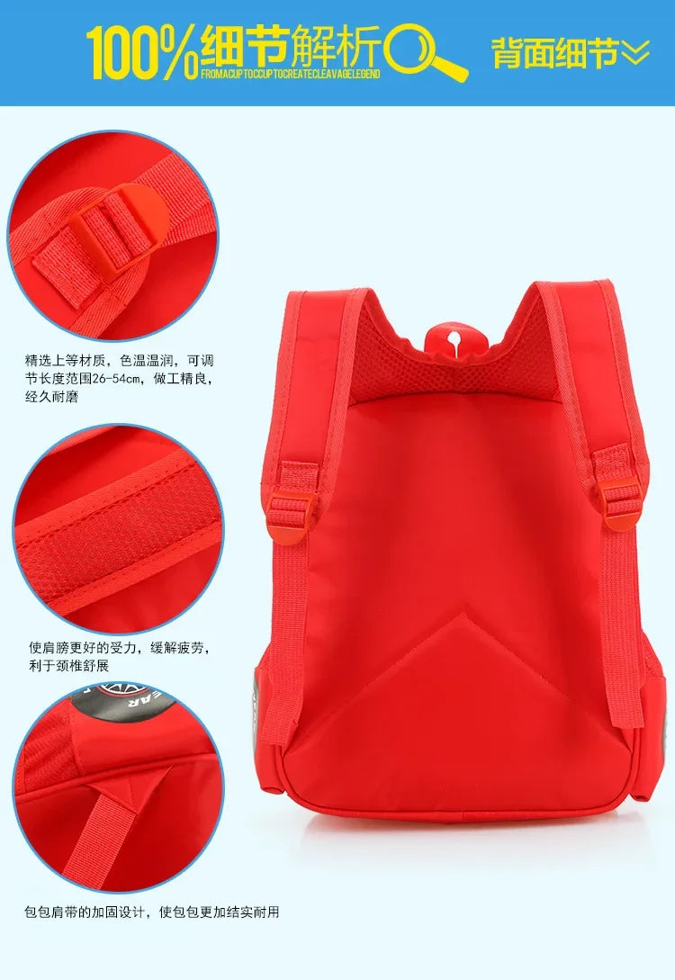 3D cartoon car shape large capacity backpack - Ohberri