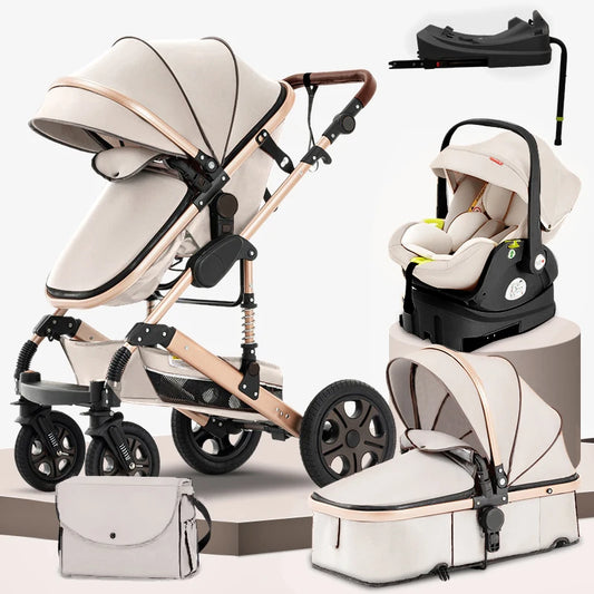 3 in 1 Baby Stroller with Isofix Base Reversible - Ohberri