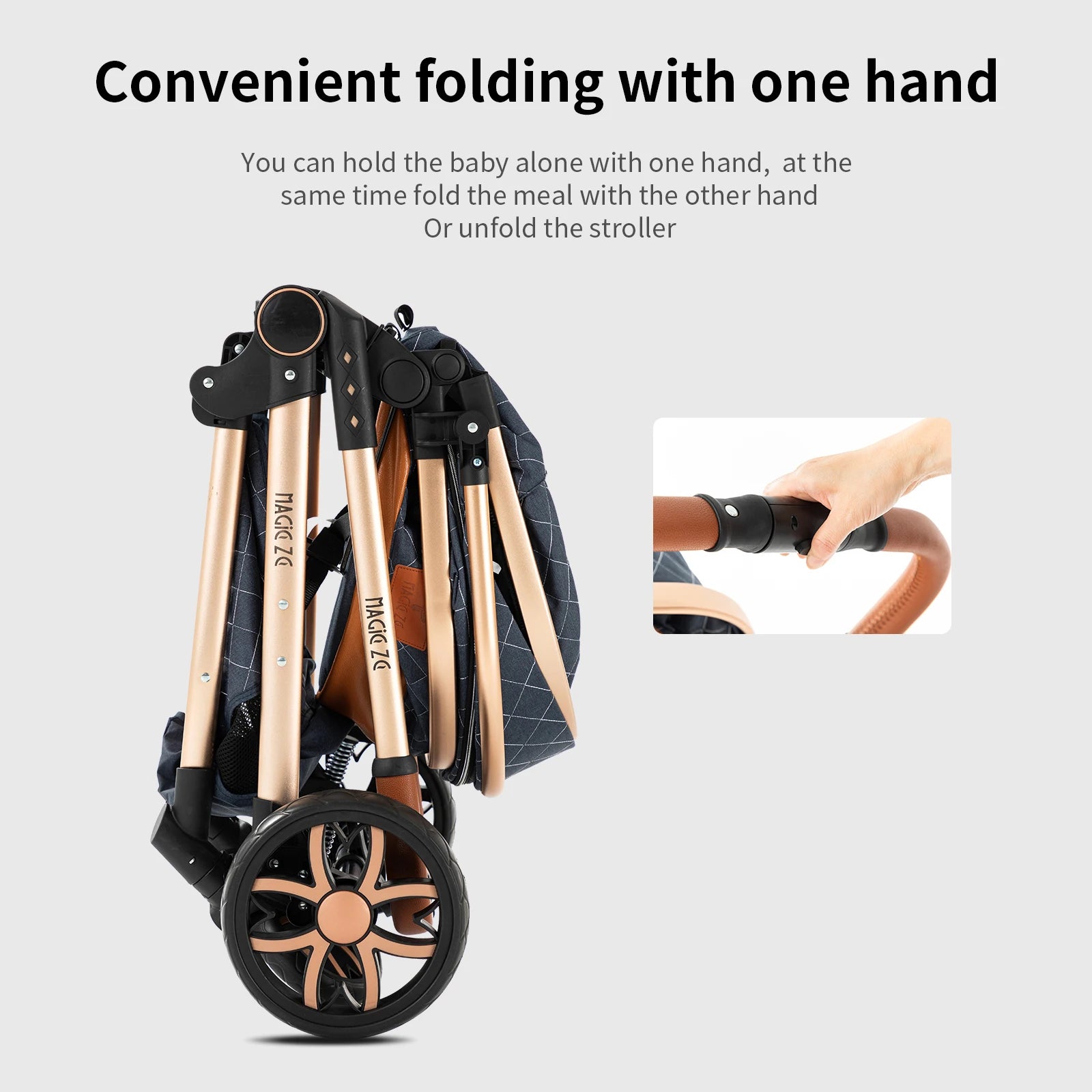 3 in 1 Baby Stroller - Ohberri