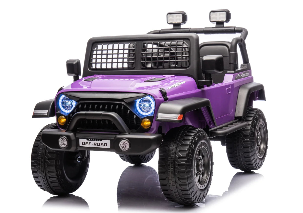 24V Battery Powered Kids Ride On Car Truck Four-wheel Drive Off-Road Controller Double Seats Ohberri