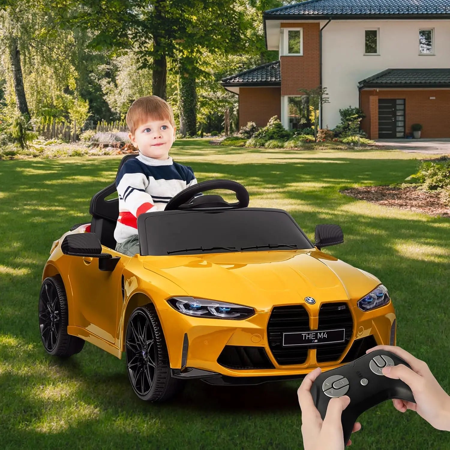 12V Ride On Car for Kids,Licensed M4 Battery Powered Vehicle Car With Remote Control - Ohberri